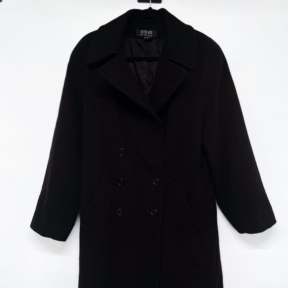Vintage Long Full Length Steve by Searle Wool Maxi Peacoat Overcoat Jacket Coat - Picture 3 of 11